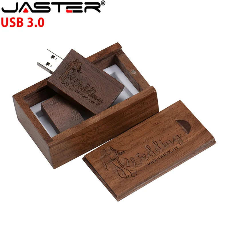 JASTER деревянный + коробка usb флэш-накопитель 4 ГБ 8 16 32 кленовый 3 0 логотип