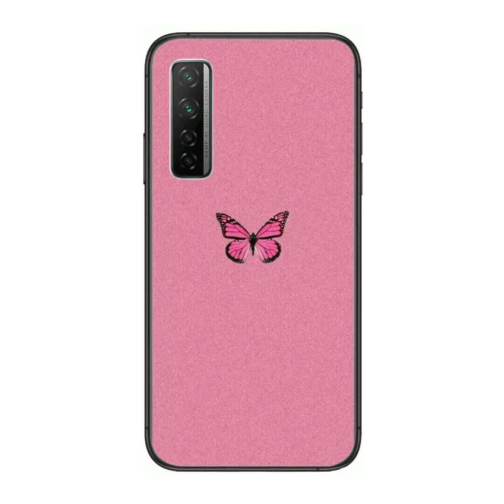 

Sky & Butterfly Pattern Phone Case For Huawei mate 40 30 10 20 40 8 9 Lite Z Pro Black Etui 3D Coque Painting Hoesjes 5g black