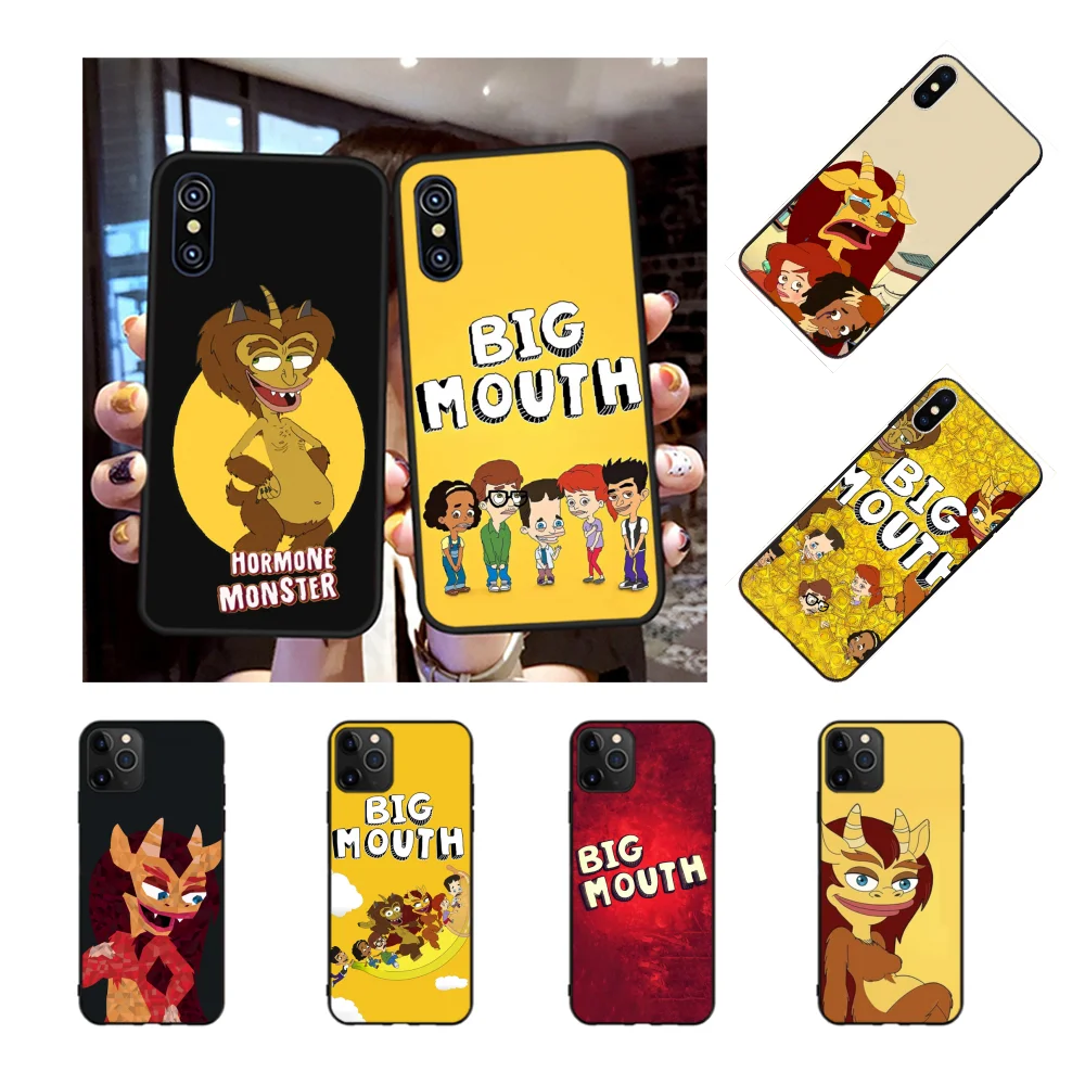 Чехол NBDRUICAI Soft Shell с большим отверстием для iPhone 11 Pro XS MAX 8 7 6 6S Plus X 5S SE XR, черный.