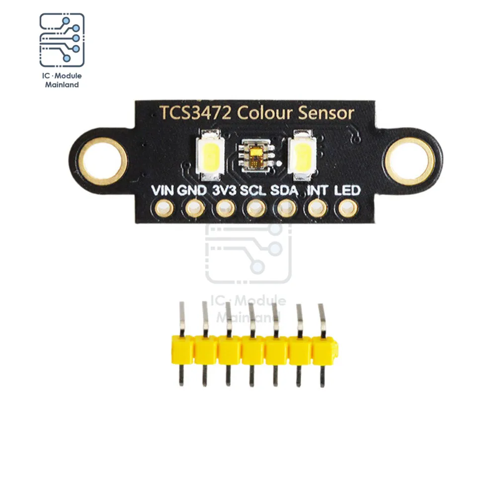 

TCS34725 RGB Color Sensor Module Development Board Color Recognition Sensor Board IIC I2C Interface Module For Arduino