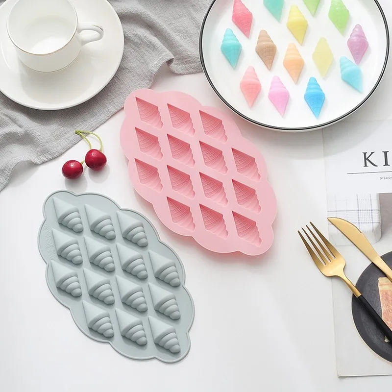 Мороженое Форма конуса помадка торт Силиконовая форма пищевой экологически