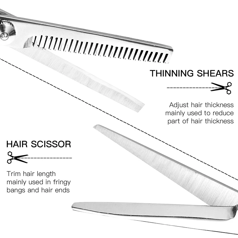 1 набор ножниц для волос ножницы домашних животных салонные филировочные с 2