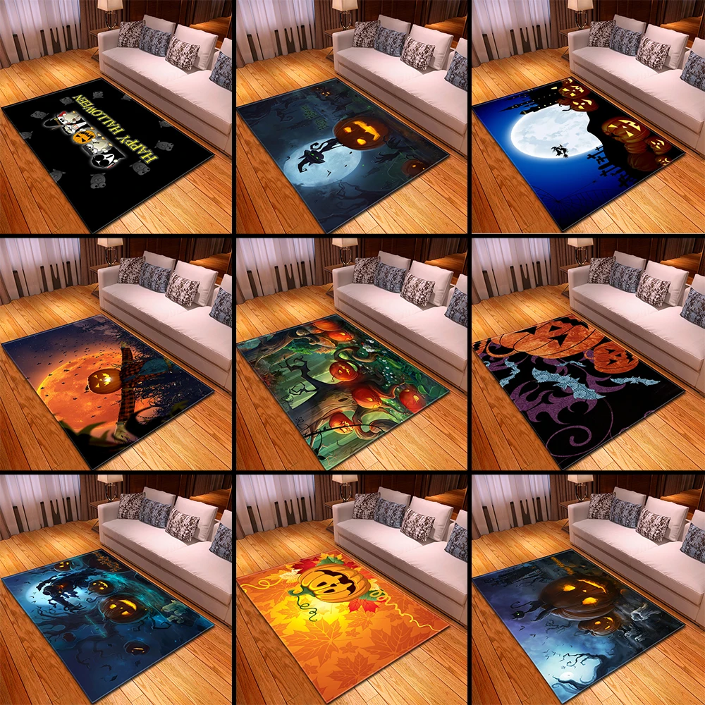 Нескользящий коврик для гостиной на Хэллоуин вечерние напольные коврики с