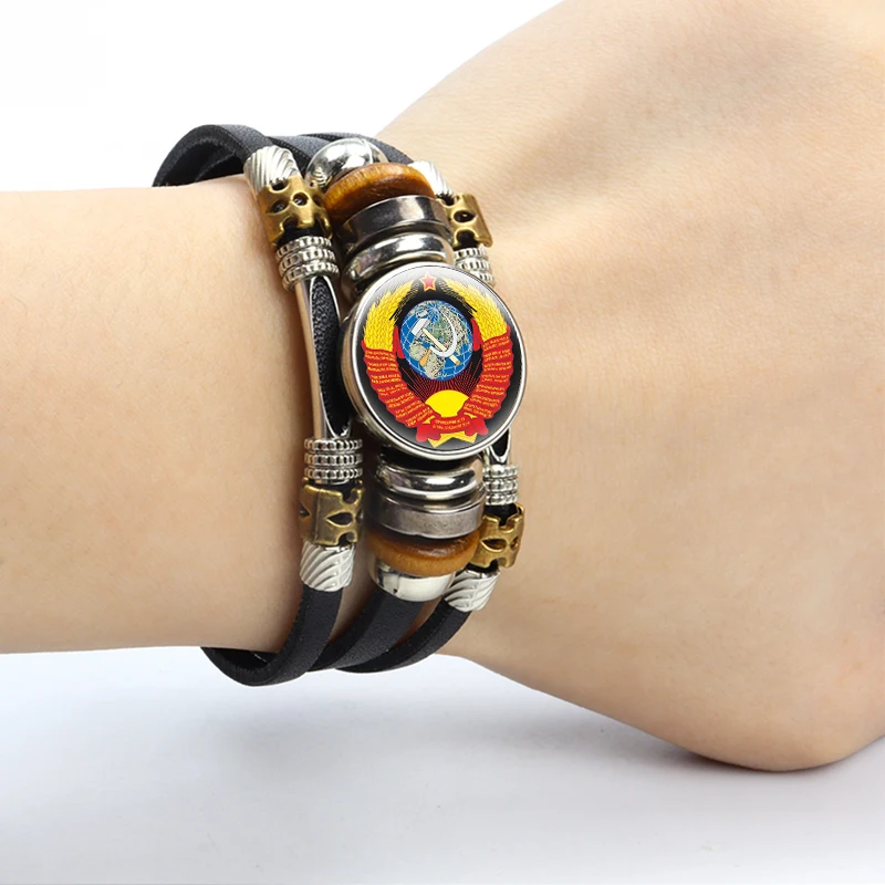 Советский Серп и молот СССР красная звезда символ коммунизма стеклянный кабошон