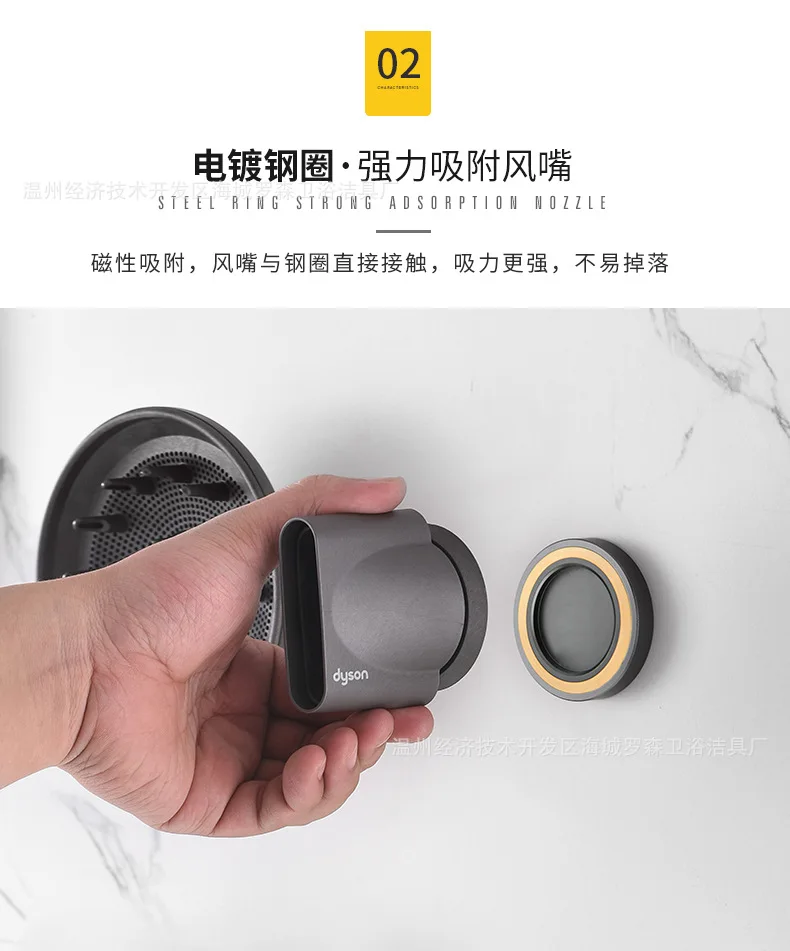 Производители Dyson фен кронштейн дыропробивной фен для волос сушилка для волос в ванной крючки для стены стеллаж для хранения
