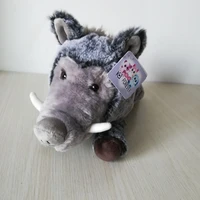 lovely lying wild pig boar plush toy about 30cm soft doll toy christmas gift e0679