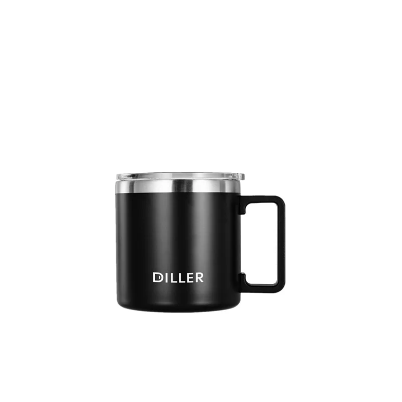 Кофейные кружки из нержавеющей стали объемом 300 мл утолщенные чайные чашки с