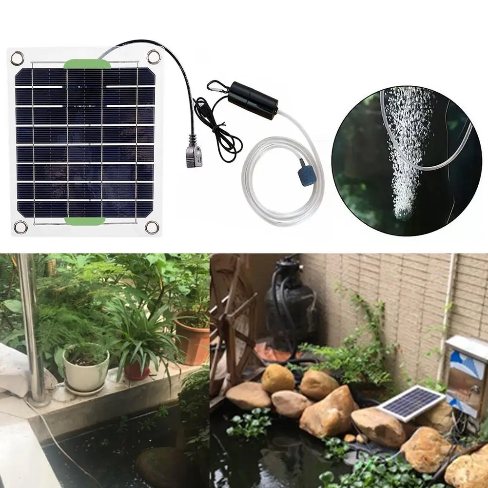

Solar Water Air Pump Pool Oxygenator Pond Air Oxygen Pump Aerator Solar Panel Water Pump Garden Decor