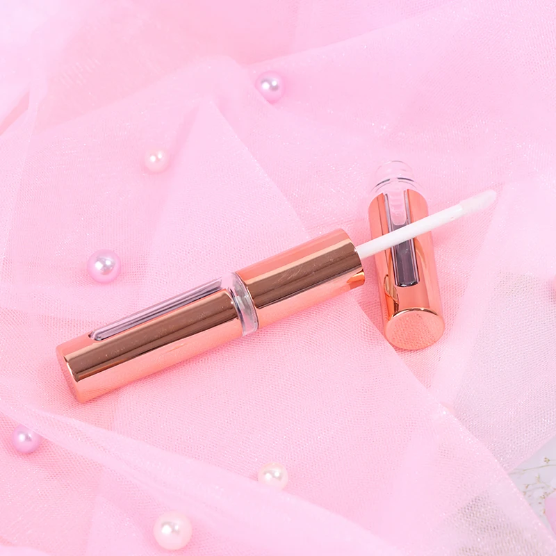 

1Pc Rose Gold Lip Gloss Tubes DIY Empty Cosmetic Container Refillable Bottles Liquid Lipstick Storage Bottle