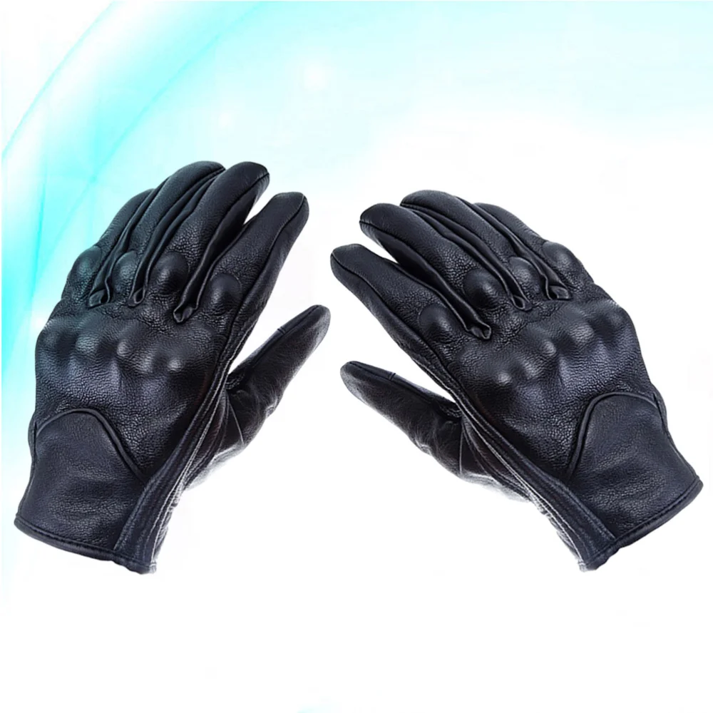 

Winter Genuine Leather Touch Screen Warm Thicken Riding Workout for Travel Outdoor - Size (Black)