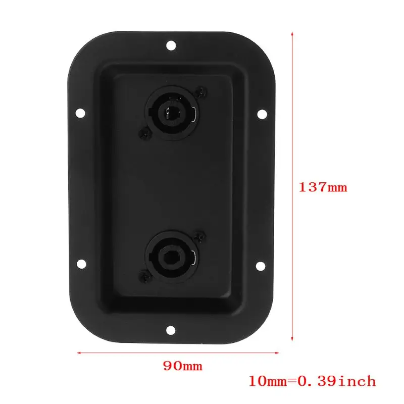 

Jack Plate Socket Junction Box Cables Clip Guitar Dual Large for SpeakOn PA Speaker Cabinets