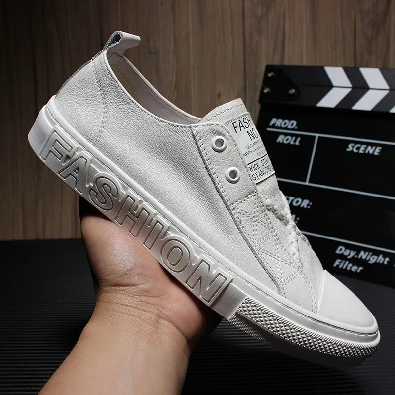 Лоферы мужские из натуральной кожи брендовые дизайнерские без застежки