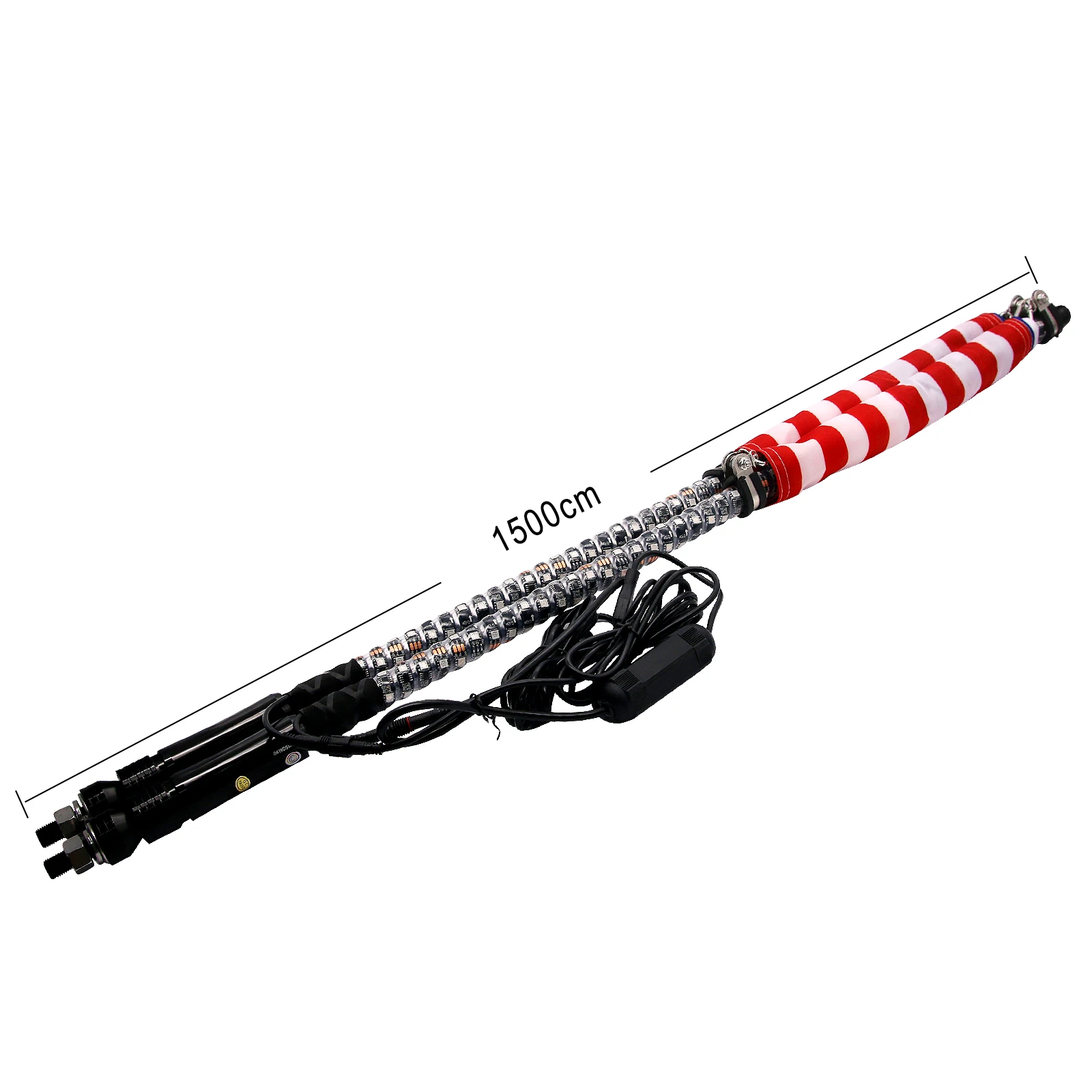 売却 2個5FT/1.5メートルrgb Led鞭360度の螺旋 & クイックリリースリモートコントロールatv Utv NA101