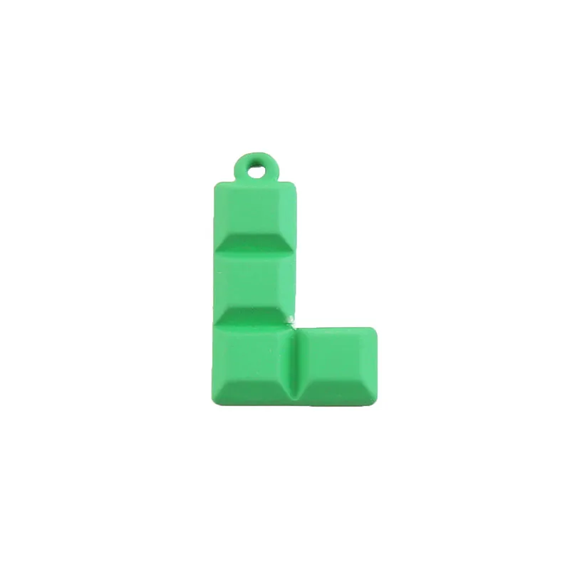 

DIY handmade jewelry accessories frosted paint personality Tetris 925 tremella nail earrings pendant materials