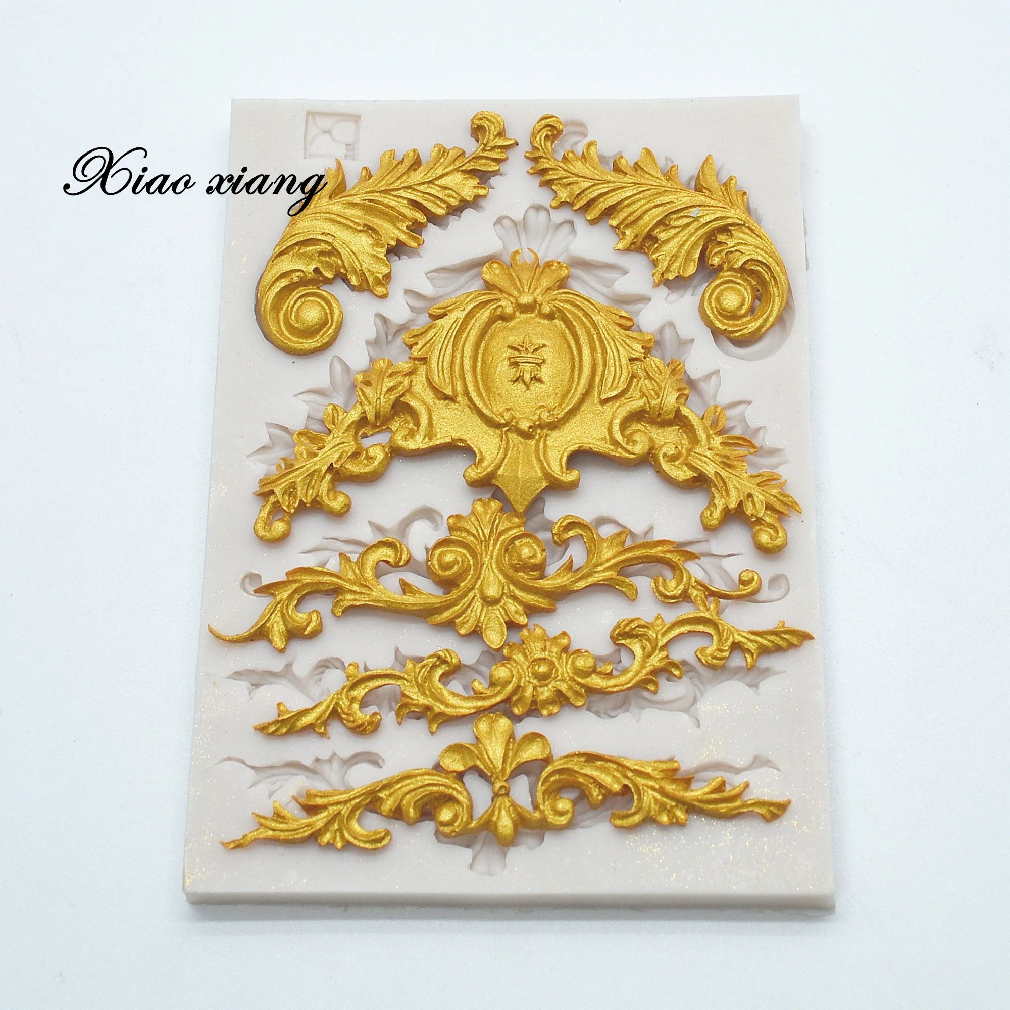 3D рельефные кружева силиконовые формы для тортов кайма мастики выпечки торта