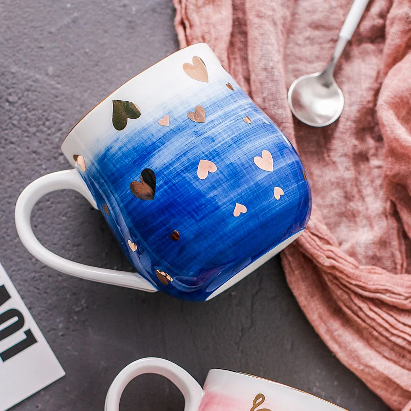 Персонализированная большая креативная кофейная кружка керамическая милая