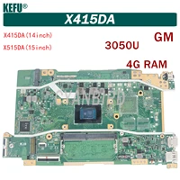 kefu x415da is suitable for asus x515da x515dap x415da x515d laptop motherboard with cpu 3050u 4g ram 100 test ok