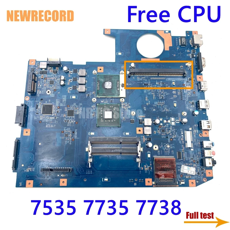 

NEWRECORD 48.4CD01.021 MBPCA01001 For acer aspire 7535 7735 7738 laptop motherboard DDR3 with GPU slot free CPU Main board
