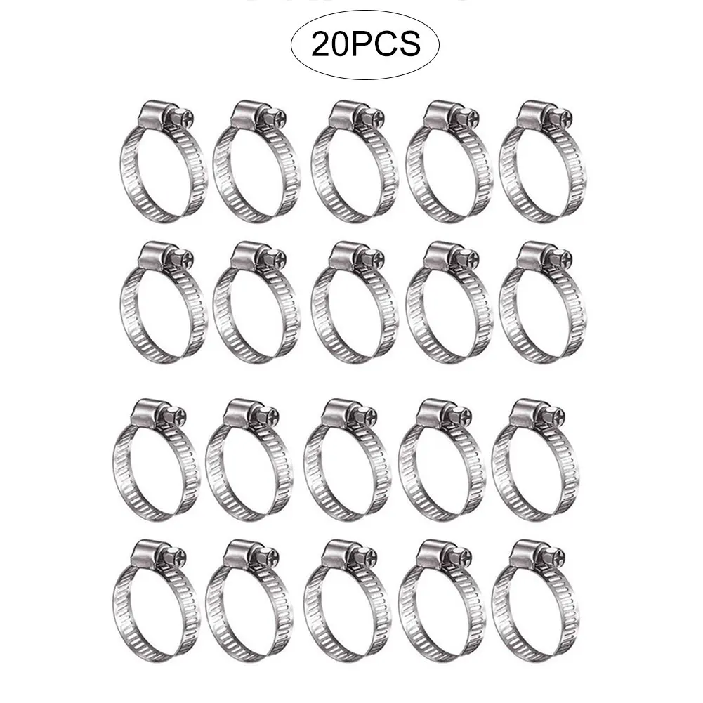 Ходовой зажим для шланга из нержавеющей стали регулируемый 13 19 мм Диапазон