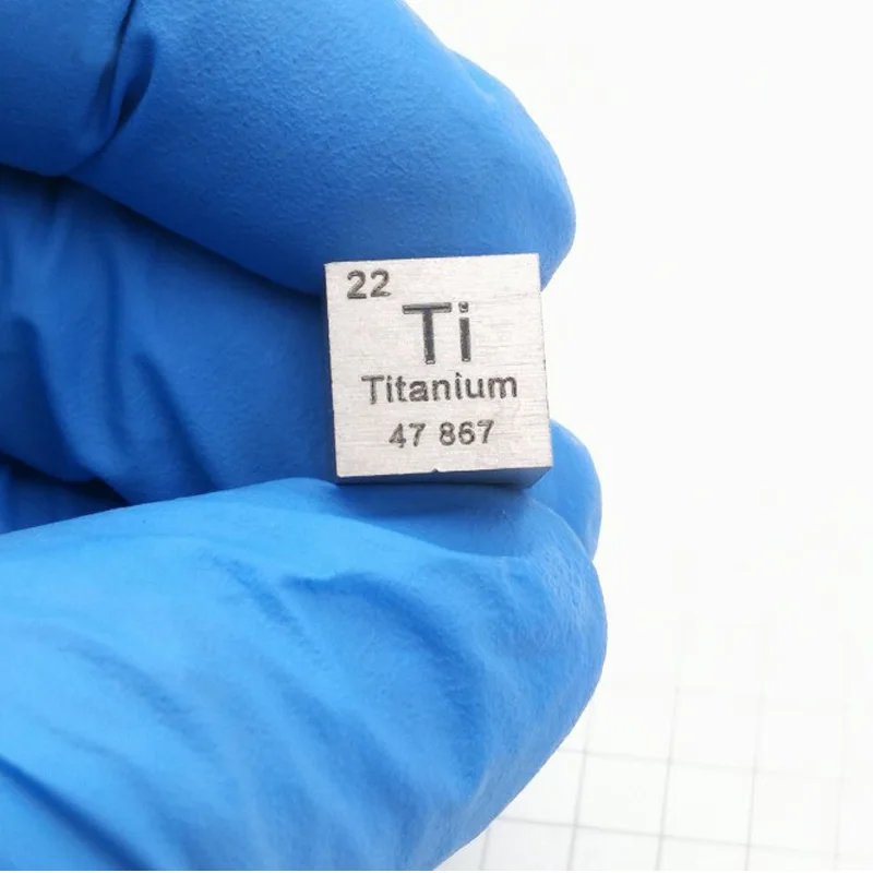 10 мм титановый кубический периодический Настольный кубик 99.95% чистый