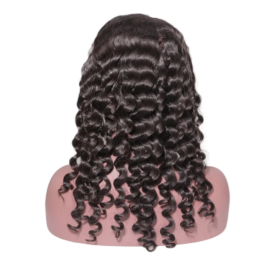 Свободные волнистые бразильские кружевные передние человеческие волосы парики