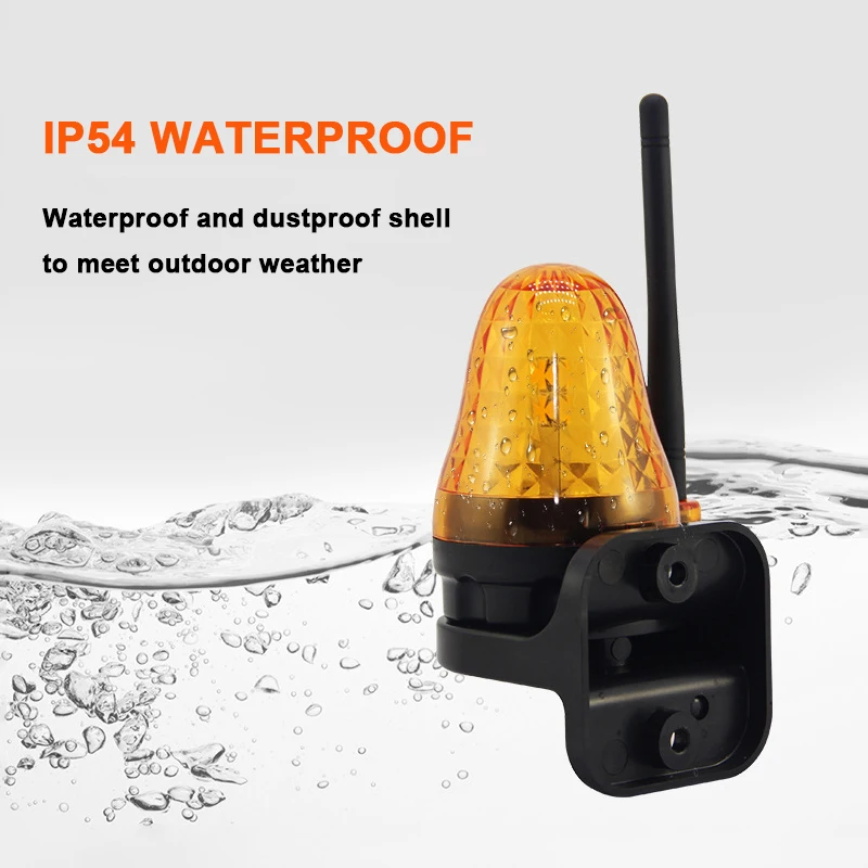 

Free Shipping Antenna Warning Light LED Sound and Light Alarm 220V Warning Signal Indicator Flashing Traffic Light Warning