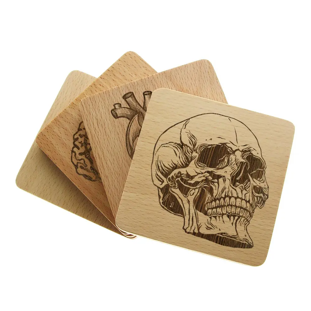 Набор из 4 деревянных подставок для анатомии человека медицинская лазерная