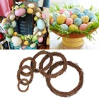 Пасхальные украшения для яиц, кольцо из пены и ротанга, 1 упаковка