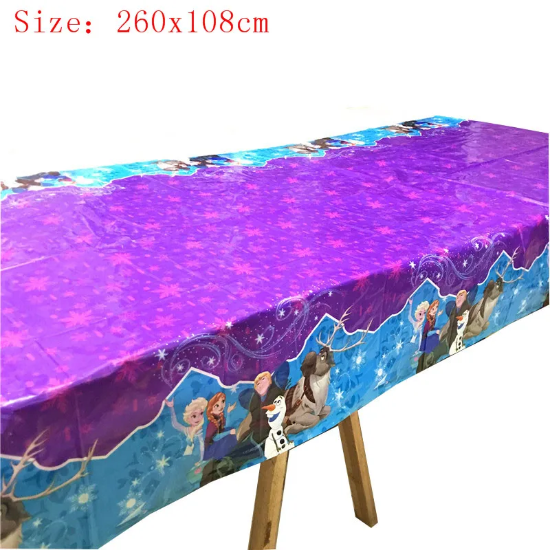 1 шт. 260x108CM Disney Холодное сердце 2 платья Эльзы и Анны с темой вечерние скатерть День