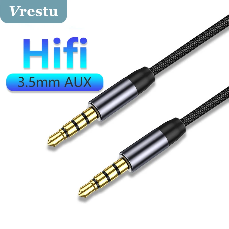 Jack 3.5 Audio Cable Male to 3.5mm Hifi Stereo Line 3 5 for PC Xiaomi Oneplus Headphone Speaker MP3 Kabel Car Aux Cord | Электроника