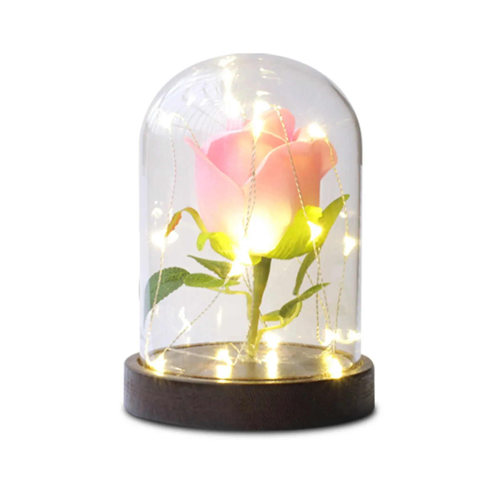 

Светодиодный Роза лампа 20 светодиодный Бусины Строка светильник 1 шт Искусственный цветок розы на деревянной основе тонкой пластиой, роман...