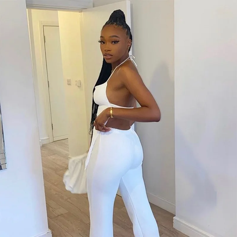 

Women Hot Sexy Crop Tops Backless Irregular Streetwear Chic Fashion Sleeveless Party Clubwear Halter for Cropped Feminino Top