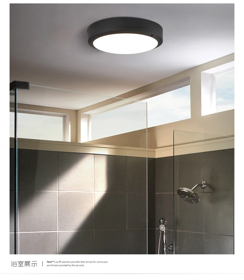Waterproof Outdoor Lighting Bathroom Lights Wall Sconce Lamp Flush LED Ceiling Light Kitchen Balcony Porch Door Fixtures 90-260V