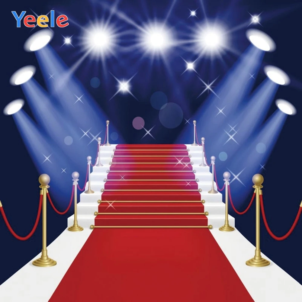 Фон для фотосъемки с изображением красной ковровой дорожсветильник Ки вечерние