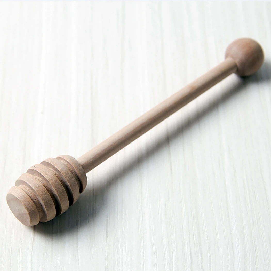 

10pcs/set Mini Wood Honey Dippers Dinnerware Coffee Milk Tea Stirring Sticks Spoon Dropshipping