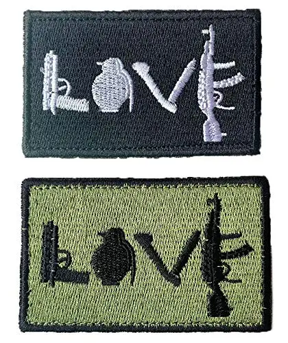 Забавная тактическая любовь (винтовка с пистолетной гранатой) патчи для военного