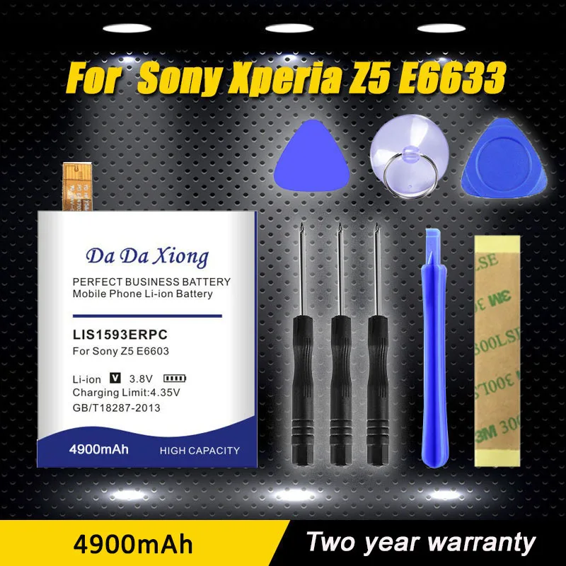 

High Quality Model [ LIS1593ERPC ] 4900mAh Li-ion Phone Battery For Sony Xperia Z5 E6633 E6603 E6653 E6883 E6683