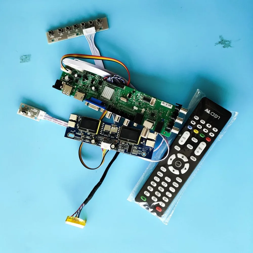 Набор для M190MWW1 001/M190MWW1 101 1440X900 плата AV TV USB пульт дистанционного DVB T цифровая ЖК