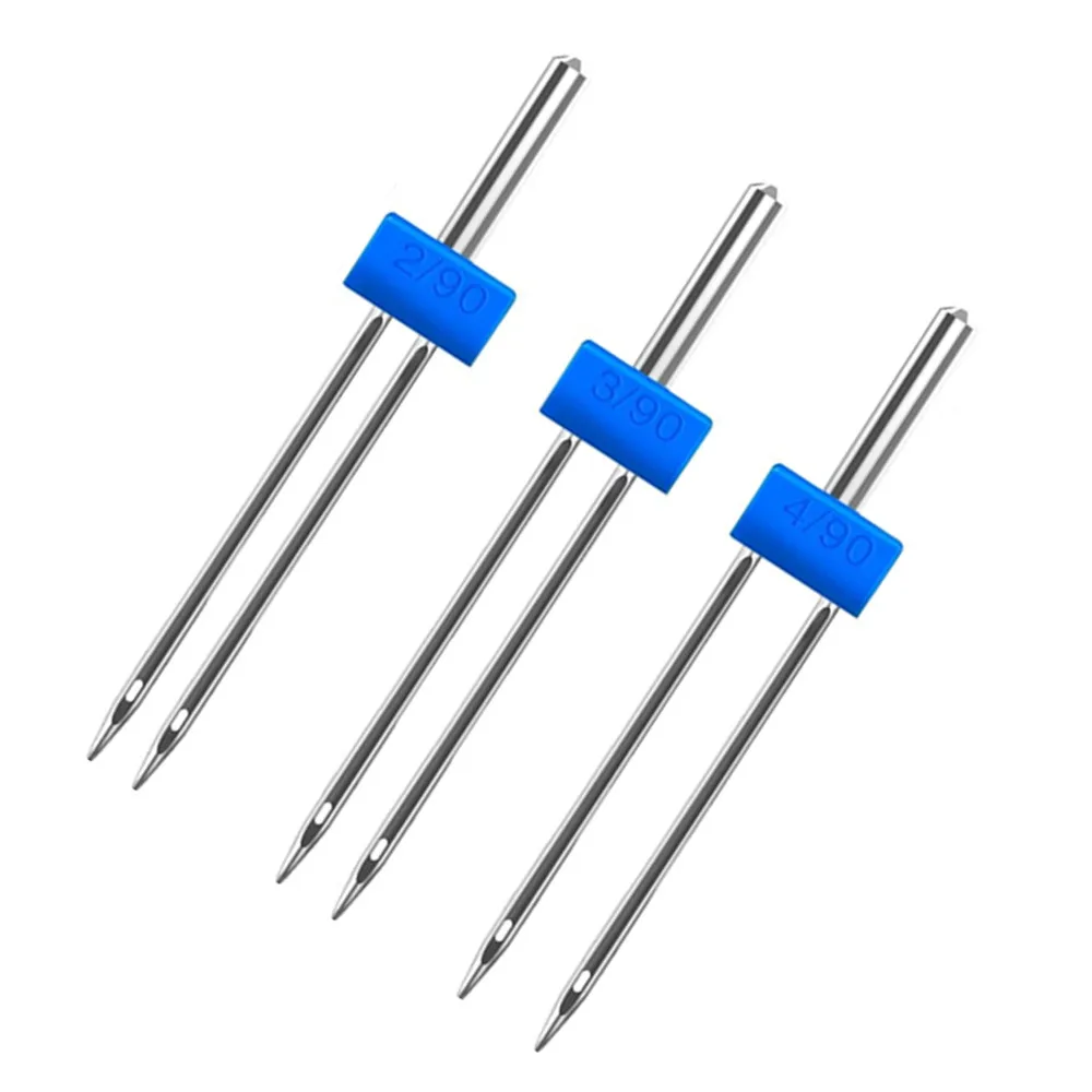 Новинка 3 шт. двойные иглы для швейной машины украшения одежды рукоделия Размер 2