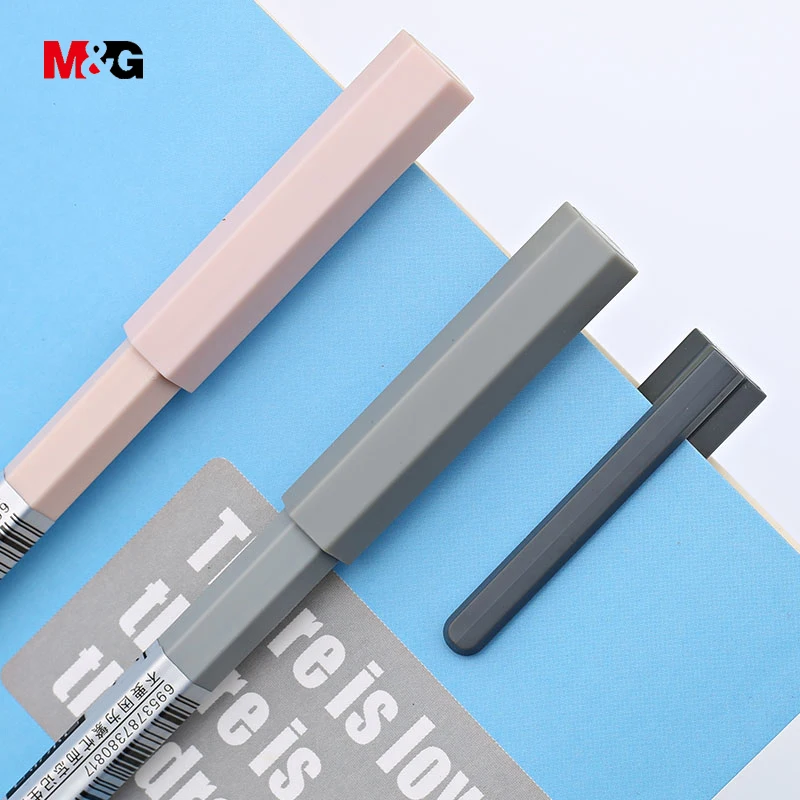 M & G оптовая продажа 3 шт шестигранные тела элегантные шариковые гелевые ручки для