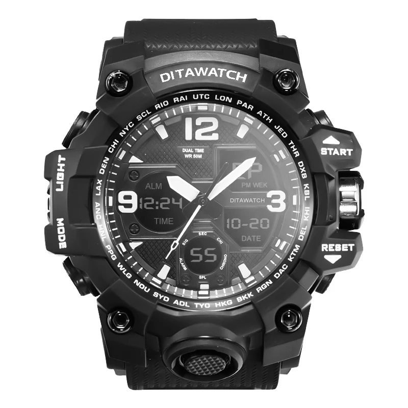 Часы DITAWATCH Мужские Цифровые роскошные стильные электронные спортивные