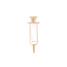 DCARZZ медицинский шприц значки золотой подарок с принтом медсестры Рождество трендовые ювелирные соединители детали эмалированная брошь из металла для женщин аксессуары