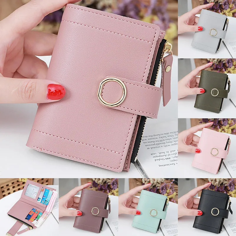 

Women Wallets Small PuLeather Purse 2020 Fashion Brand Women Ladies Card Bag Female Purse Money Clip Slim Wallets