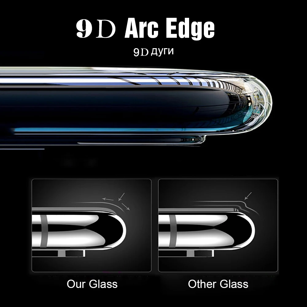 9D Curved Tempered Glass on the For Samsung Galaxy A30 A50 A10 Screen Protector M10 M20 M30 A40 A60 A70 A80 A90 | Мобильные телефоны