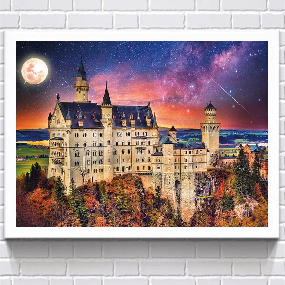 Алмазная мозаика 5D с мультяшным домом картина вышивкой украшение для