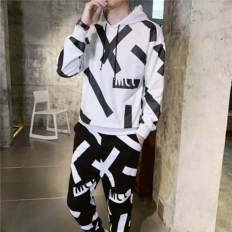 Бренд комплект из 2 предметов для бега спортивный костюм с принтом буквенным