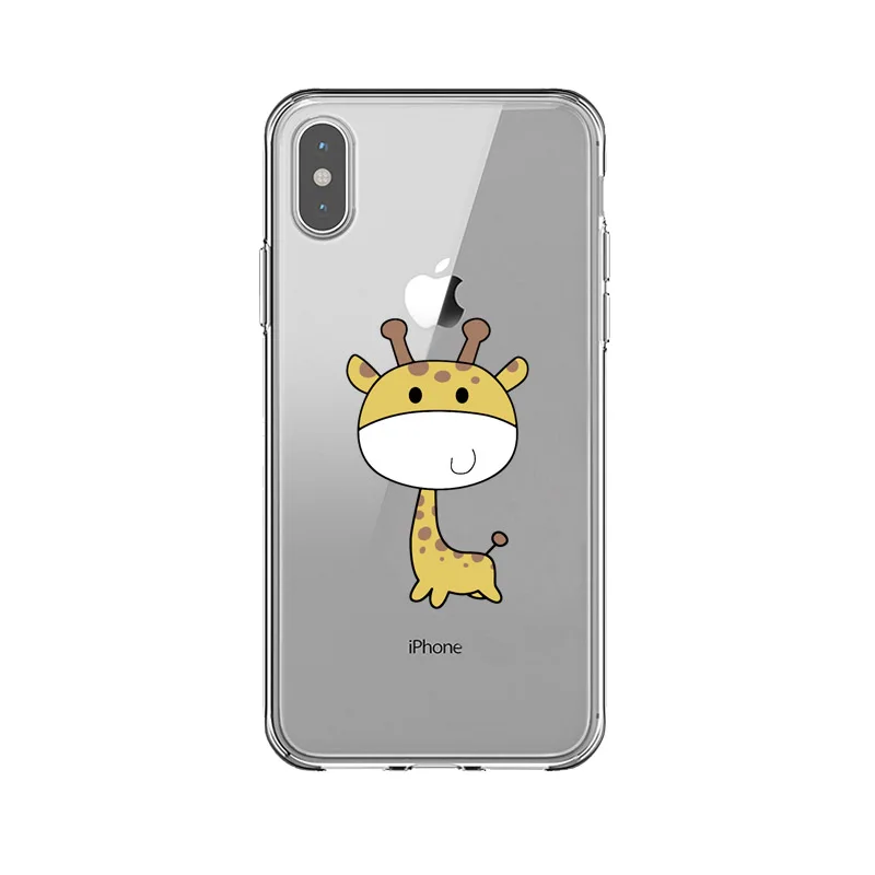 Чехол для iPhone 6 телефона 6s 7 8 Plus X XS 10 5 S SE модный прозрачный мягкий чехол с рисунком