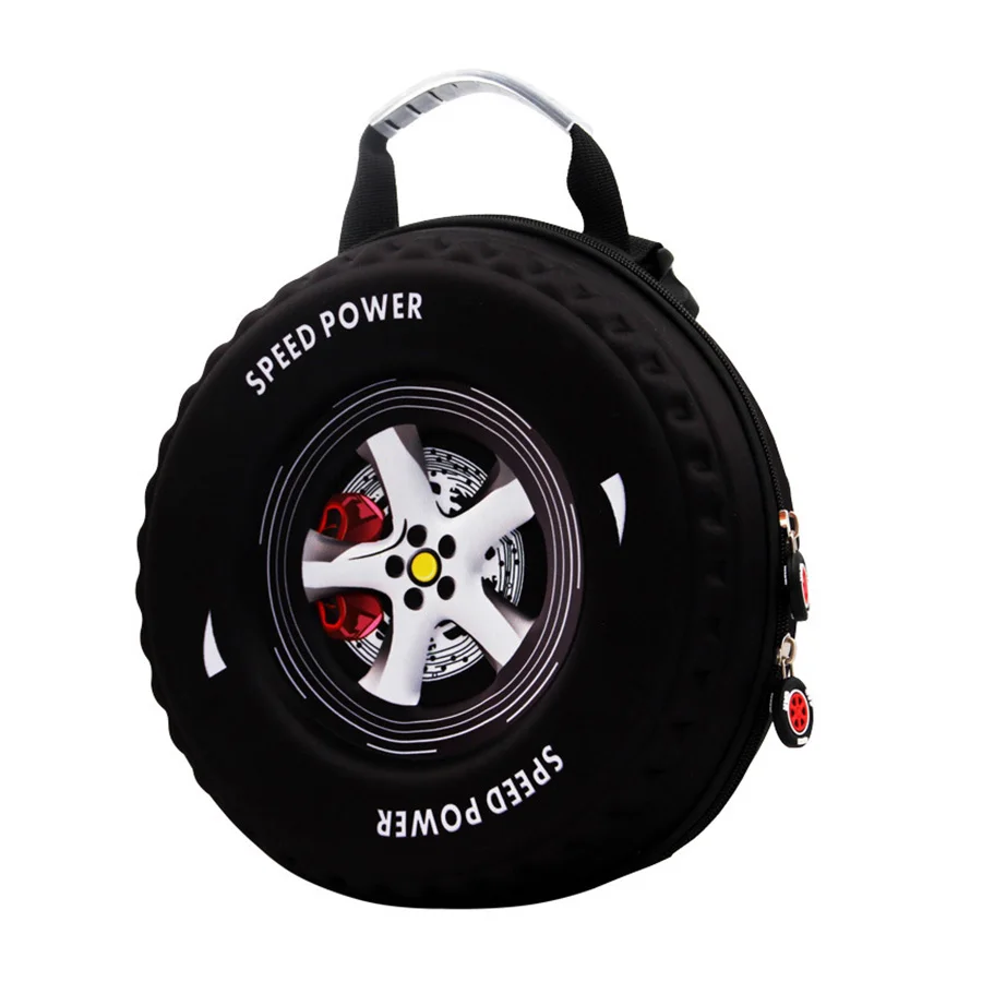 3D Car Tire Children Schoolbag Lovely Kids Small Backpack EVA Wheel Kindergarten Bag Age 3-5 Boy Girl Toddler Kawaii School Bag