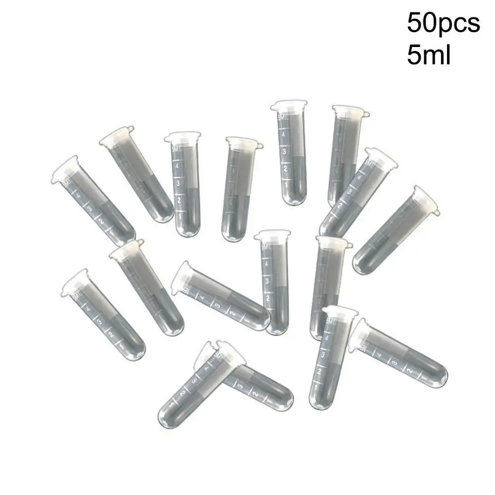 50 шт./компл. 5 мл пластиковая бутылка для образцов маленькая пробирка мини бутылки