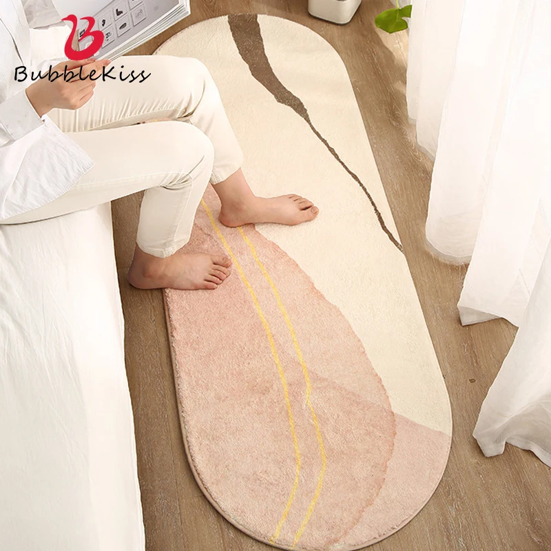 

Овальные фотообои для спальни, пушистые мягкие коврики для гостиной, эркера, украшения детской комнаты, противоскользящие напольные коврик...